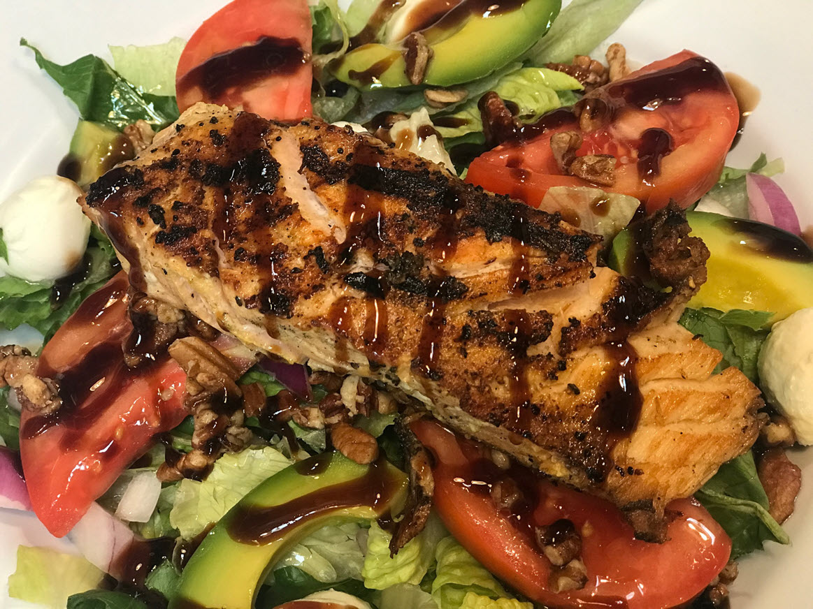 The Brown Barrel, Midway - Grilled Salmon Salad